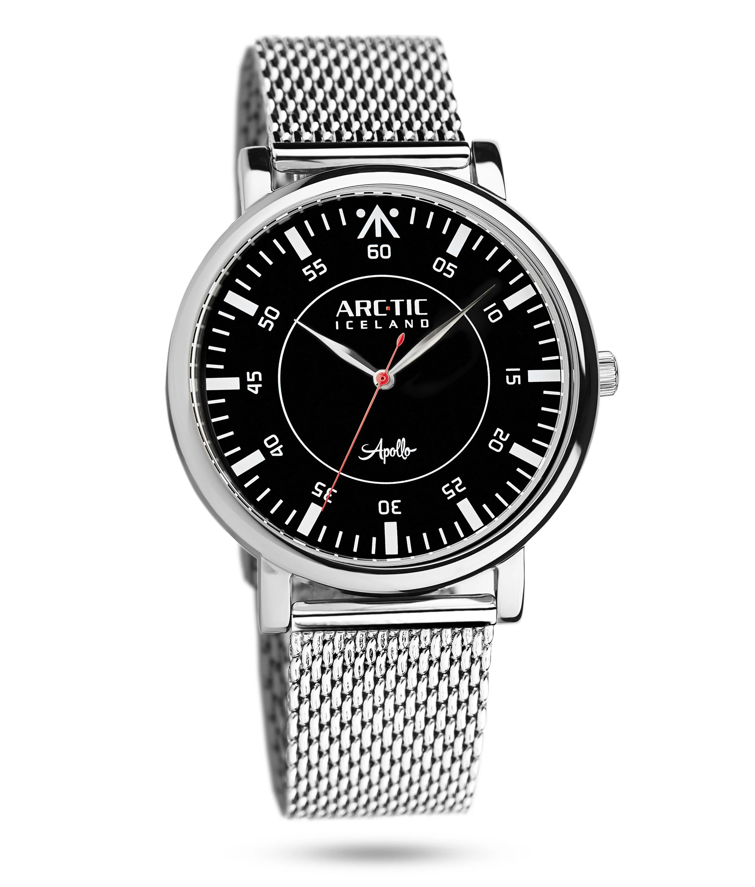 Apollo black 42 mm /arabic numerals — ArcTic Iceland